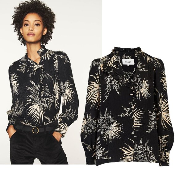 BA&SH Eda Lady Shirt blouse sz 1 US 6 S NWT